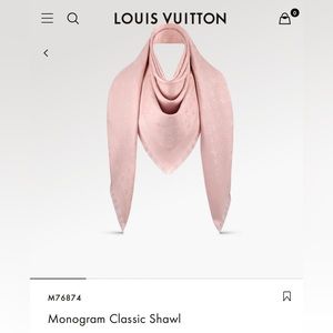Louis Vuitton monogram shawl / scarf